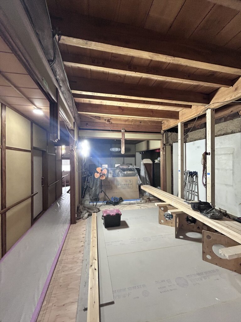 施工中（解体後補強）